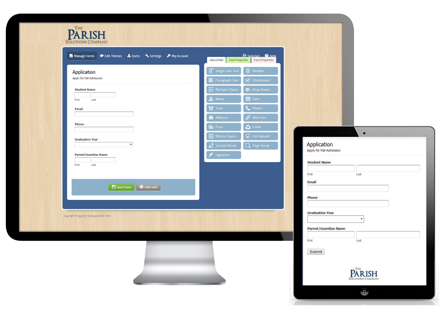 Parish Solutions Company Form Builder and Catholic Online Giving
